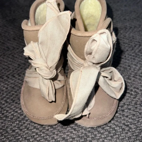 Donsje Amsterdam Brown leather booties infant 18-24 months - Picture 2 of 5